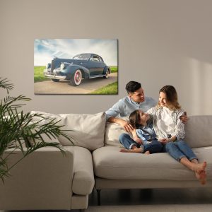 Peinture sur toile Voiture Vintage Marine – Image 7