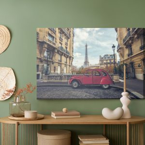 Peinture sur toile Voiture Et Architecture De Paris – Image 5