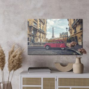 Peinture sur toile Voiture Et Architecture De Paris – Image 3
