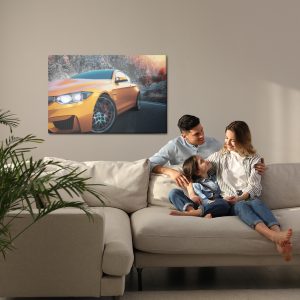 Peinture sur toile Voiture De Sport À La Montagne – Image 7