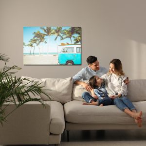 Peinture sur toile Voiture Et Plage Tropicale – Image 7