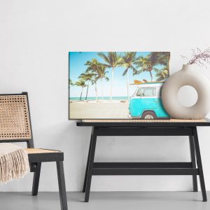 Peinture sur toile Voiture Et Plage Tropicale – Image 6