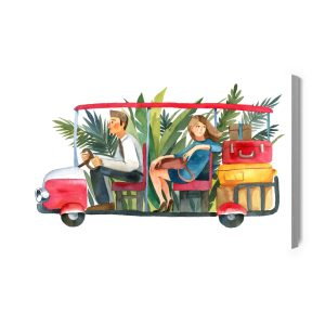 Peinture sur toile Voiture De L'hôtel – Image 2