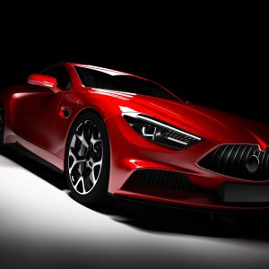 Peinture sur toile Voiture De Sport Rouge – Image 1