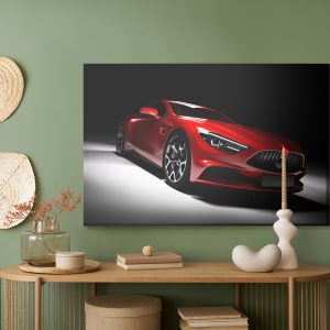 Peinture sur toile Voiture De Sport Rouge – Image 5