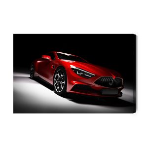 Peinture sur toile Voiture De Sport Rouge – Image 2