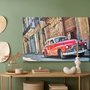 Peinture sur toile Voiture Rétro Et Architecture – Image 5