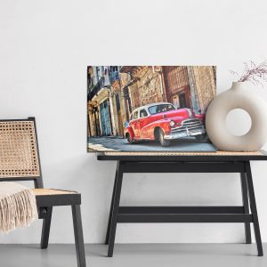 Peinture sur toile Voiture Rétro Et Architecture – Image 6
