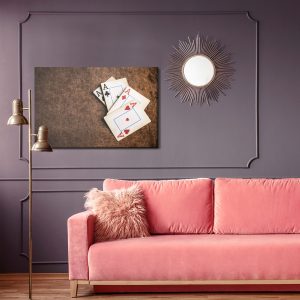 Peinture sur toile Anciennes Cartes À Jouer – Image 4