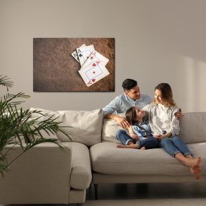 Peinture sur toile Anciennes Cartes À Jouer – Image 7