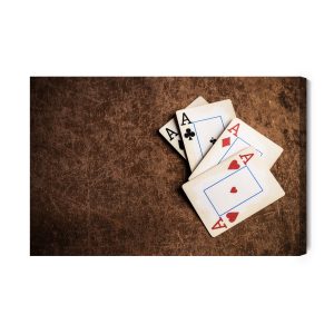 Peinture sur toile Anciennes Cartes À Jouer – Image 2
