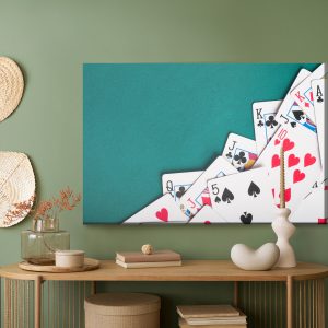 Peinture sur toile Un Jeu De Cartes Dispersé – Image 5