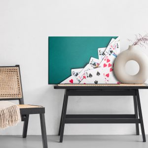 Peinture sur toile Un Jeu De Cartes Dispersé – Image 6