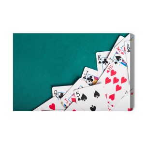 Peinture sur toile Un Jeu De Cartes Dispersé – Image 2