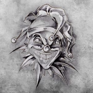 Peinture sur toile Joker Esquissé – Image 1