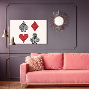 Peinture sur toile Symboles De La Carte – Image 4