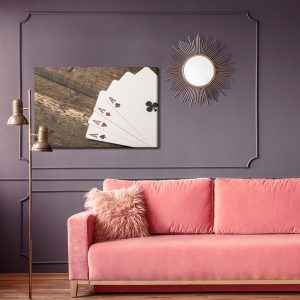 Peinture sur toile As Sur Une Table En Bois – Image 4