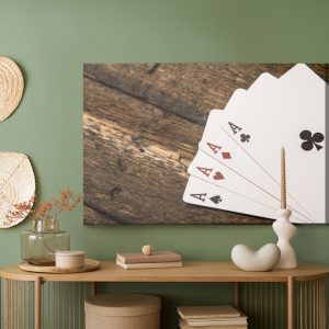 Peinture sur toile As Sur Une Table En Bois – Image 5
