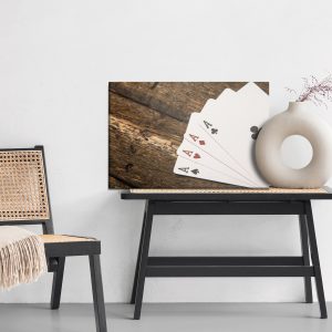 Peinture sur toile As Sur Une Table En Bois – Image 6