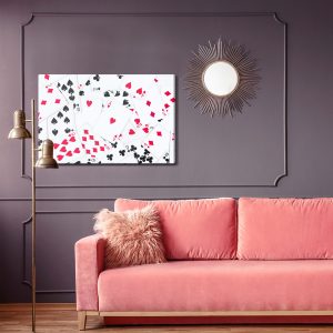 Peinture sur toile Vue De Dessus Du Jeu De Cartes – Image 4