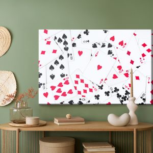 Peinture sur toile Vue De Dessus Du Jeu De Cartes – Image 5