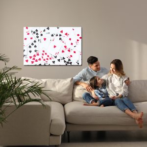 Peinture sur toile Vue De Dessus Du Jeu De Cartes – Image 7