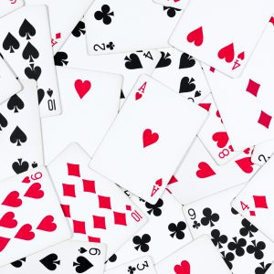 Peinture sur toile Vue De Dessus Du Jeu De Cartes – Image 1