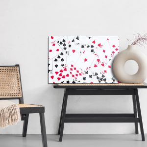 Peinture sur toile Vue De Dessus Du Jeu De Cartes – Image 6