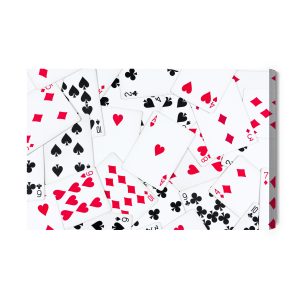Peinture sur toile Vue De Dessus Du Jeu De Cartes – Image 2