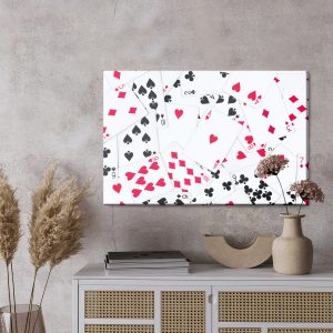 Peinture sur toile Vue De Dessus Du Jeu De Cartes – Image 3