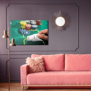 Peinture sur toile Un Gros Plan D'un Jeu De Poker – Image 4