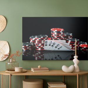 Peinture sur toile Jetons De Poker – Image 5