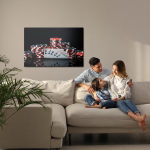 Peinture sur toile Jetons De Poker – Image 7