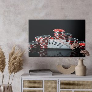 Peinture sur toile Jetons De Poker – Image 3