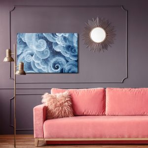 Peinture sur toile Vagues Agitées Abstraites – Image 4
