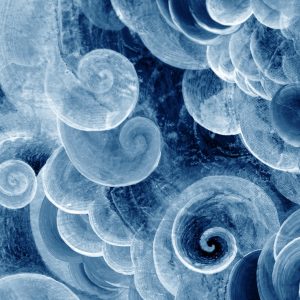 Peinture sur toile Vagues Agitées Abstraites – Image 1