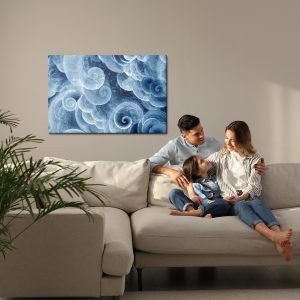 Peinture sur toile Vagues Agitées Abstraites – Image 7