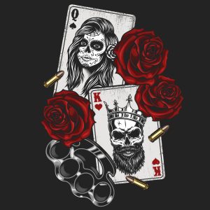 Peinture sur toile Cartes De La Mort – Image 1