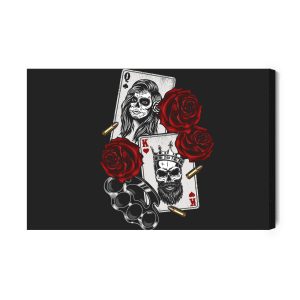 Peinture sur toile Cartes De La Mort – Image 2