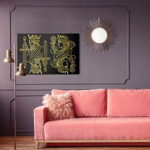 Peinture sur toile Roi Et Reine D'or – Image 4