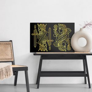 Peinture sur toile Roi Et Reine D'or – Image 6