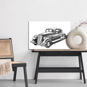 Peinture sur toile Voiture Esquissée – Image 6