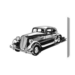 Peinture sur toile Voiture Esquissée – Image 2