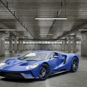 Peinture sur toile Voiture De Sport Dans Le Garage – Image 1