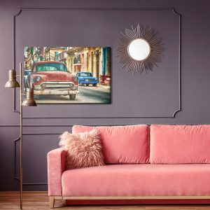 Peinture sur toile De Vieilles Voitures Américaines – Image 4