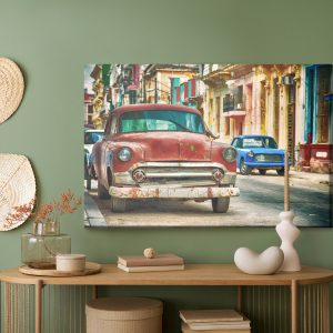 Peinture sur toile De Vieilles Voitures Américaines – Image 5