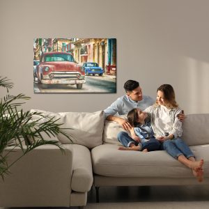 Peinture sur toile De Vieilles Voitures Américaines – Image 7