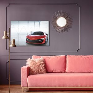 Peinture sur toile Véhicule Rapide Rouge – Image 4