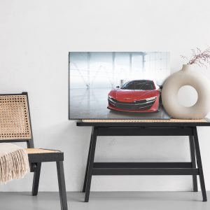 Peinture sur toile Véhicule Rapide Rouge – Image 6