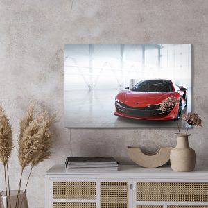 Peinture sur toile Véhicule Rapide Rouge – Image 3